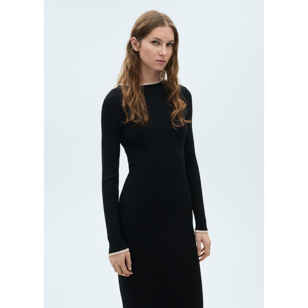 MANGO - Vestido Largo Casual Mujer Mango