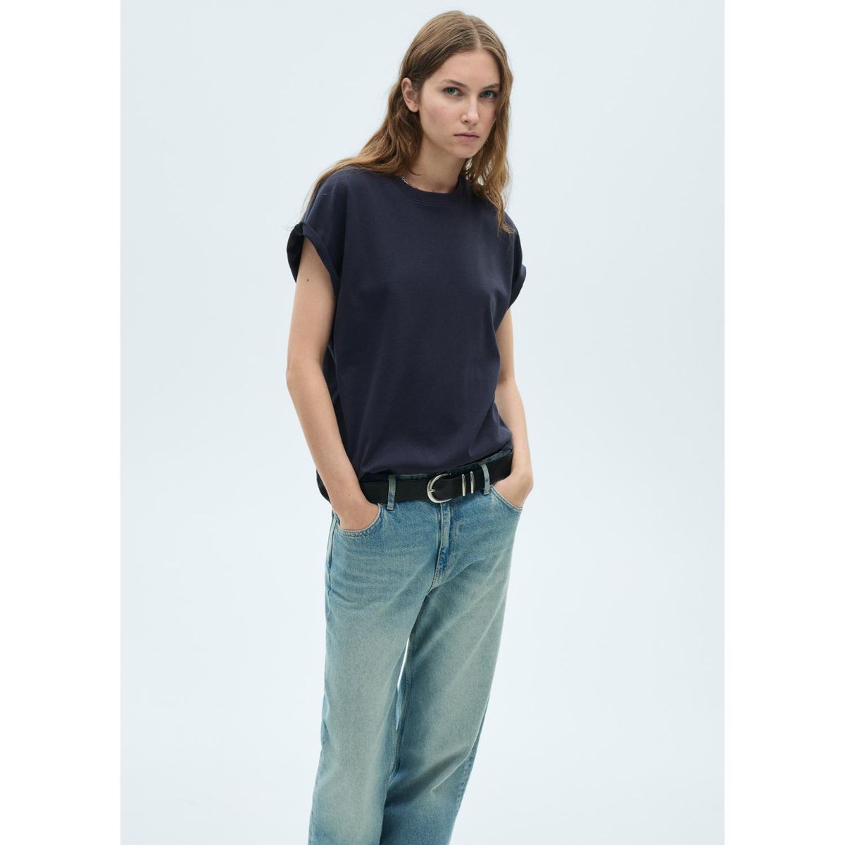 MANGO - Polo Manga Corta 100% Algodón Mujer Mango