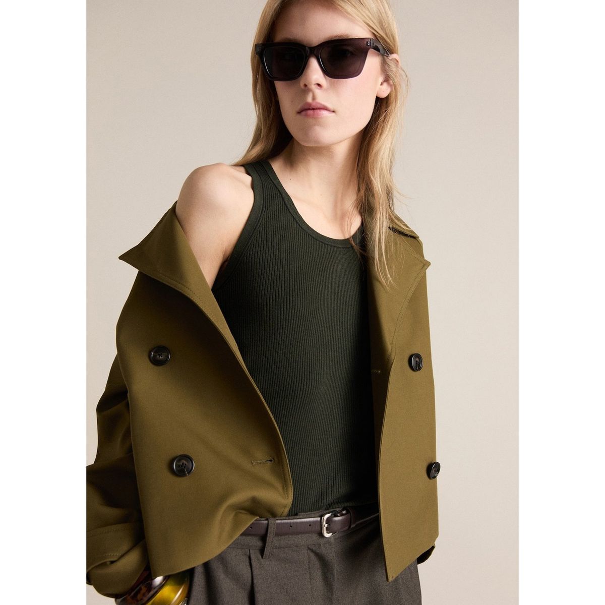 MANGO - Top Sin Mangas Casual Mujer Mango