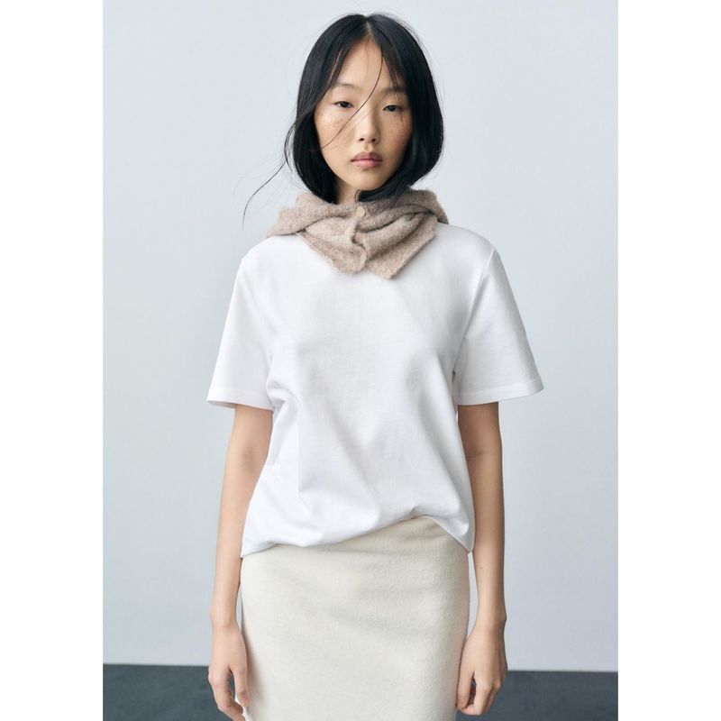 MANGO - Polo Manga Corta 100% Algodón Mujer Mango