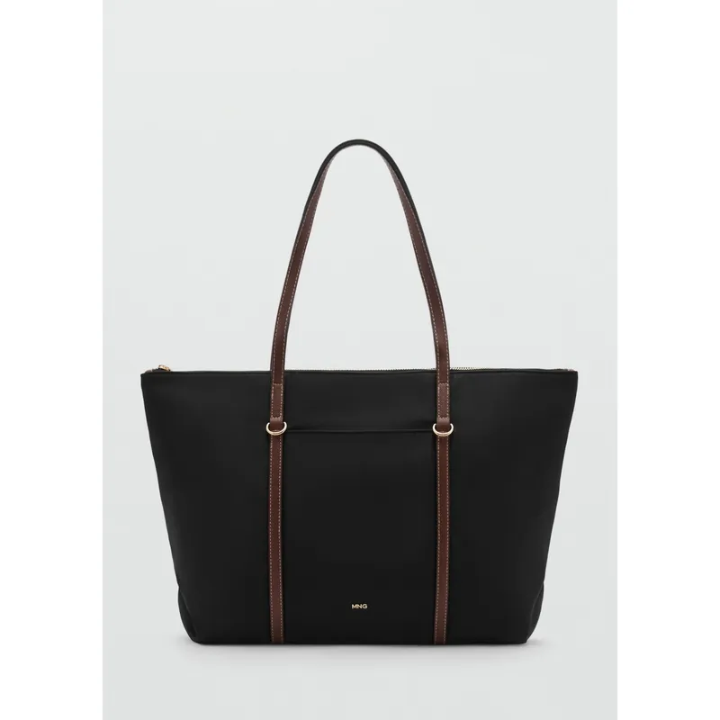 MANGO - Cartera Tote Cobalt Mujer Mango