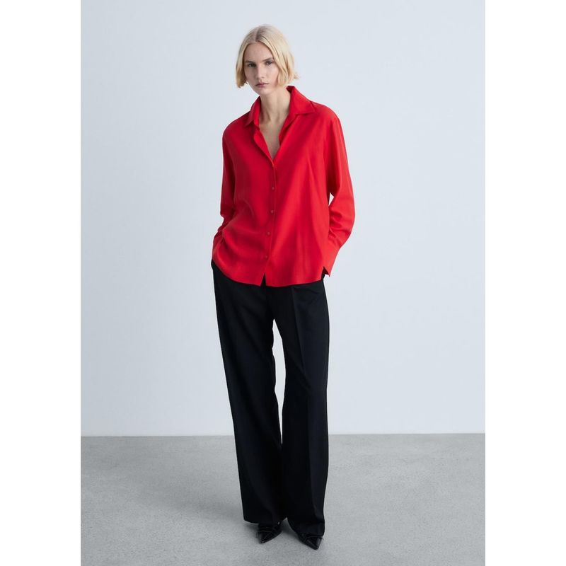 MANGO - Blusa Casual Mujer Mango