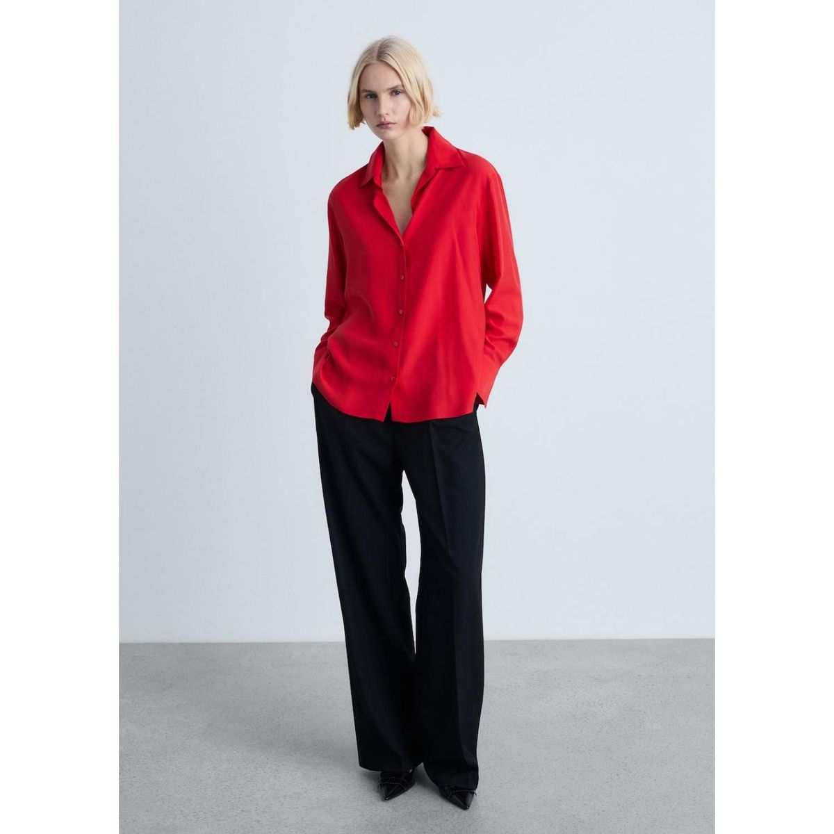 MANGO - Blusa Casual Mujer Mango