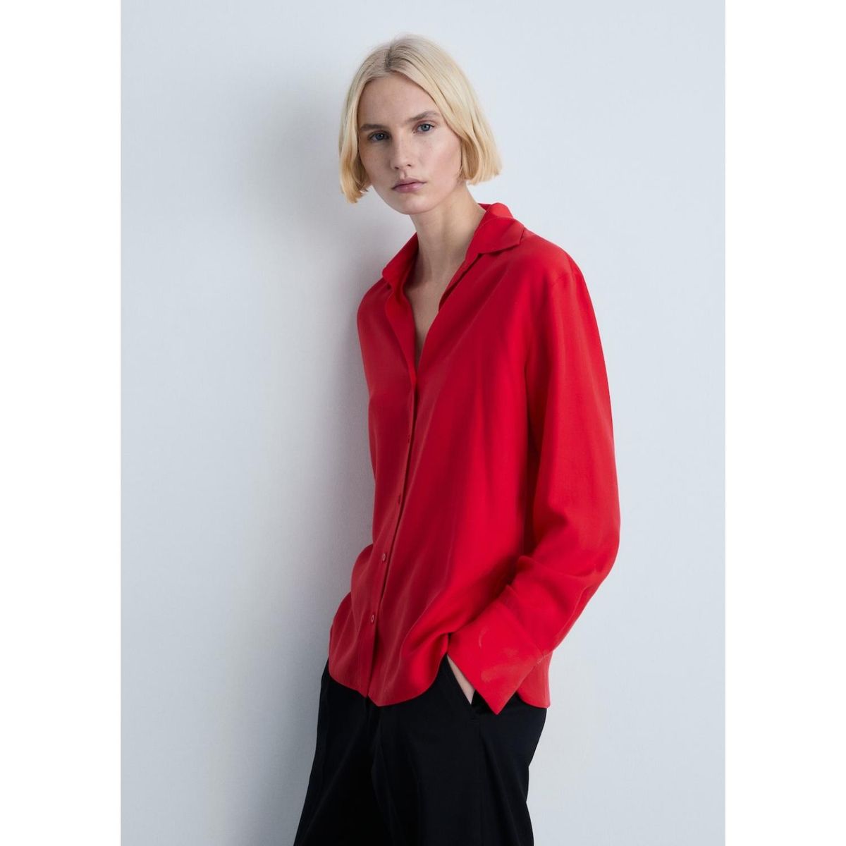 MANGO - Blusa Casual Mujer Mango