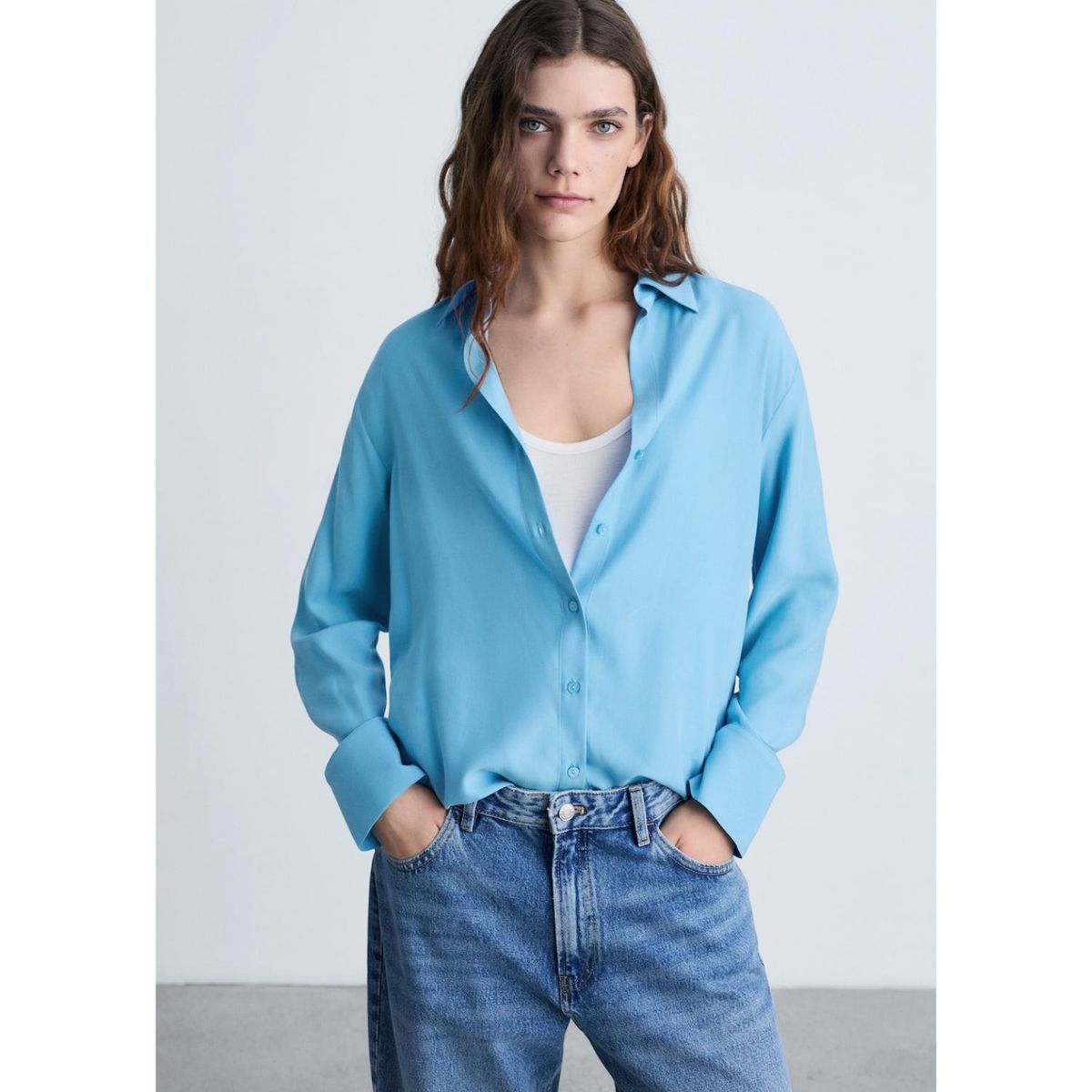 MANGO - Blusa Casual Mujer Mango