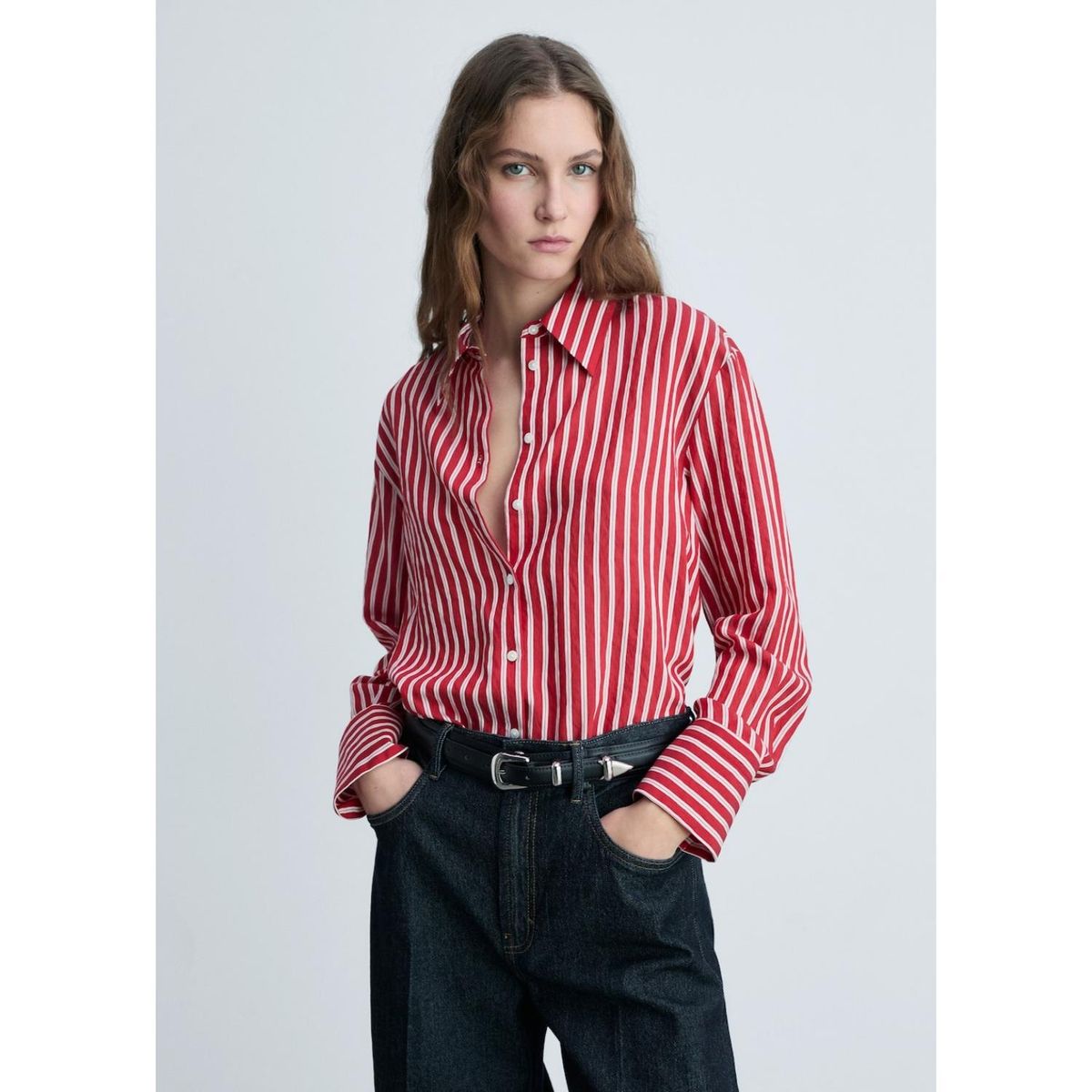 MANGO - Blusa Casual Mujer Mango