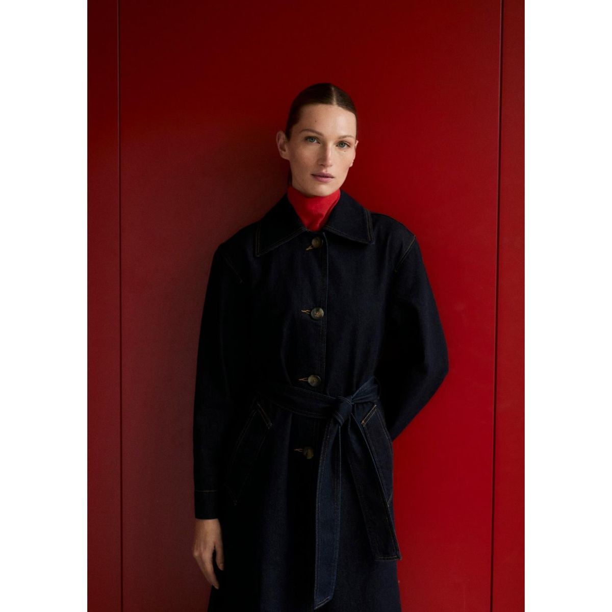 MANGO - Abrigo Casual Mujer Mango