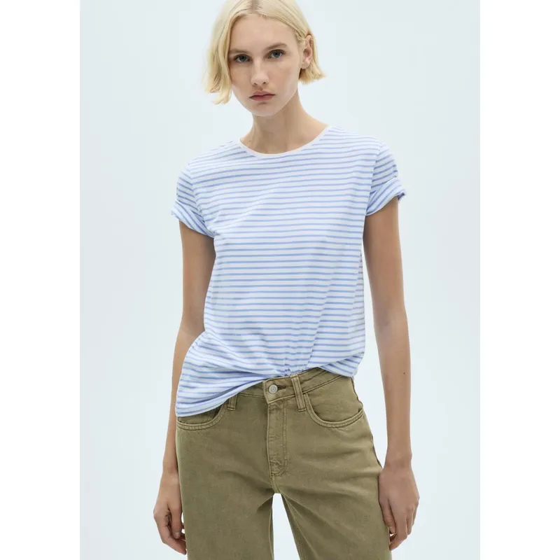 MANGO - Polo Manga Corta 100% Algodón Mujer Mango