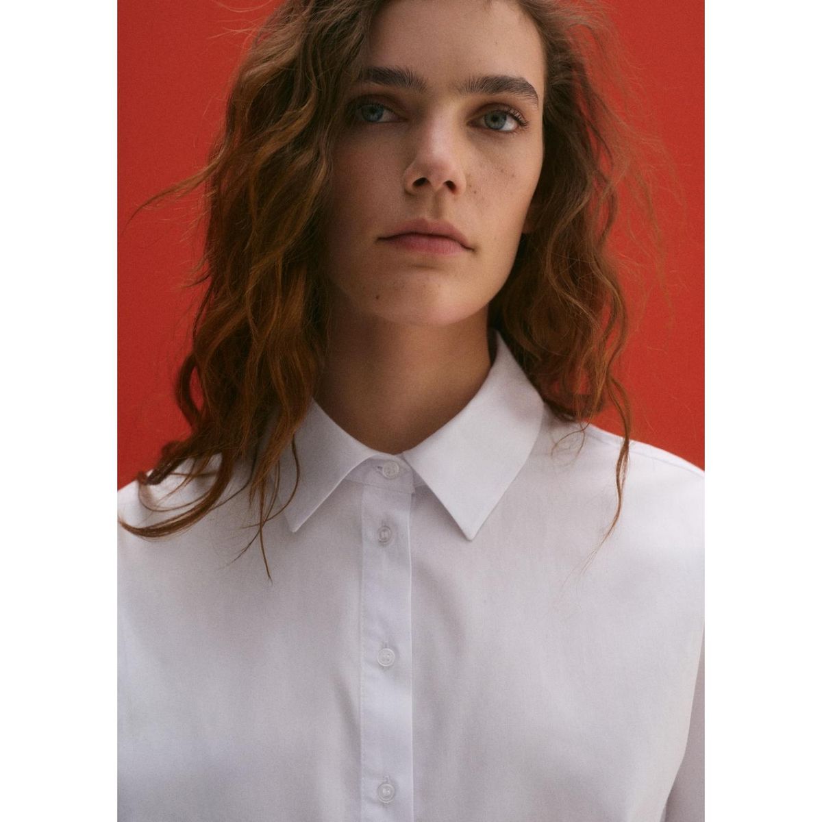 MANGO - Camisa Crop Manga Larga Casual Mujer Mango