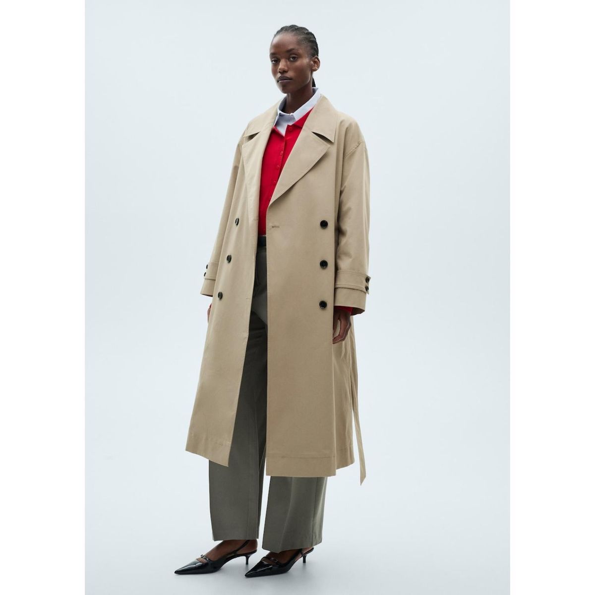 MANGO - Abrigo Algodón Mujer Mango