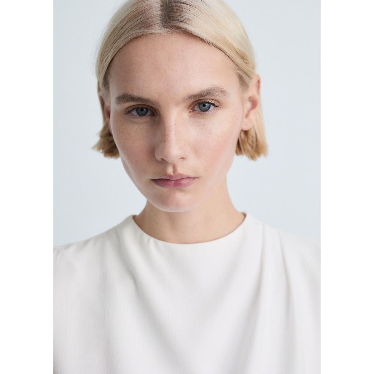 MANGO - Blusa Sin Mangas Casual Mujer Mango