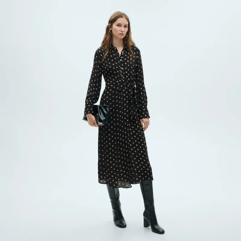 MANGO - Vestido Largo Casual Mujer Mango