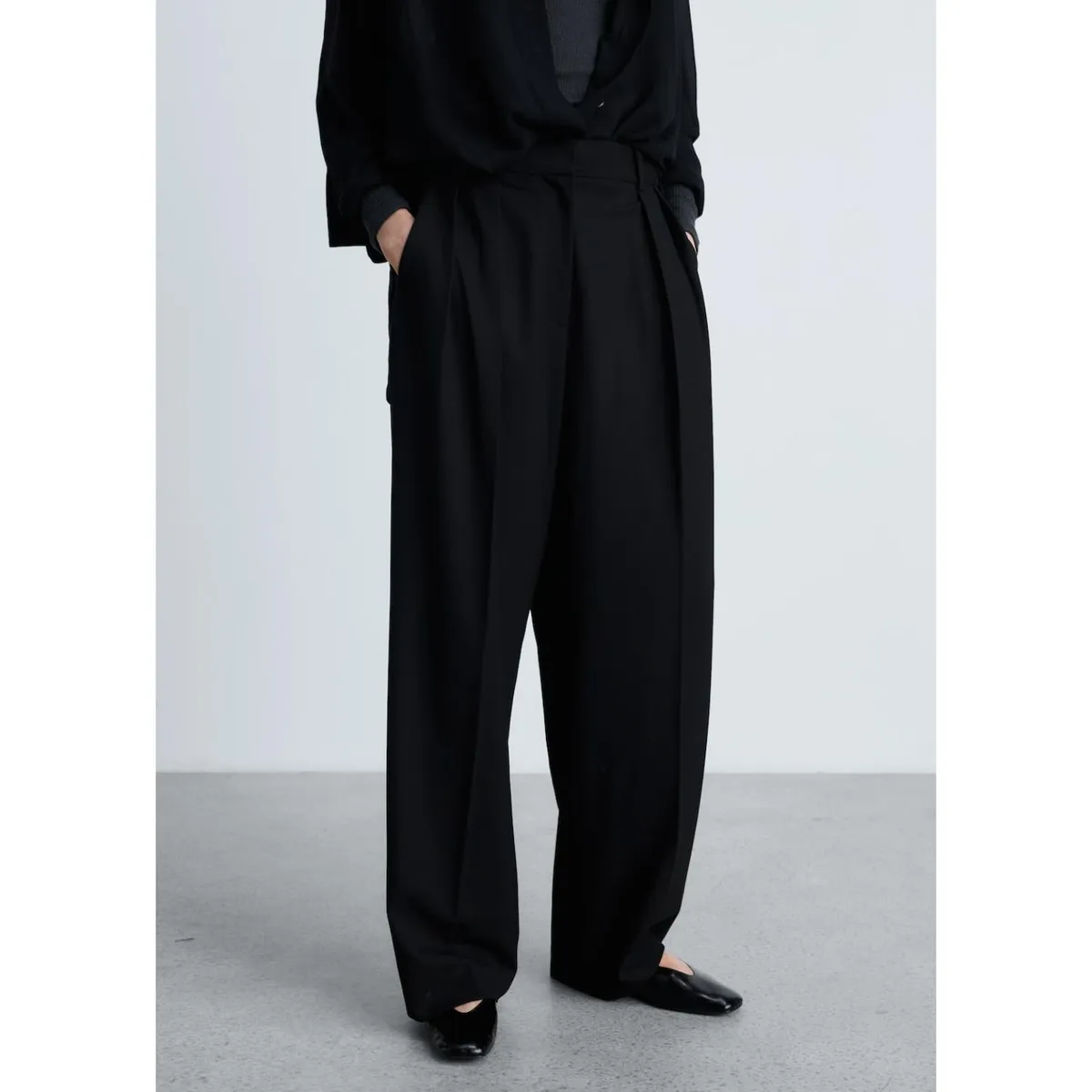 MANGO - Pantalón Wide Casual Mujer Mango