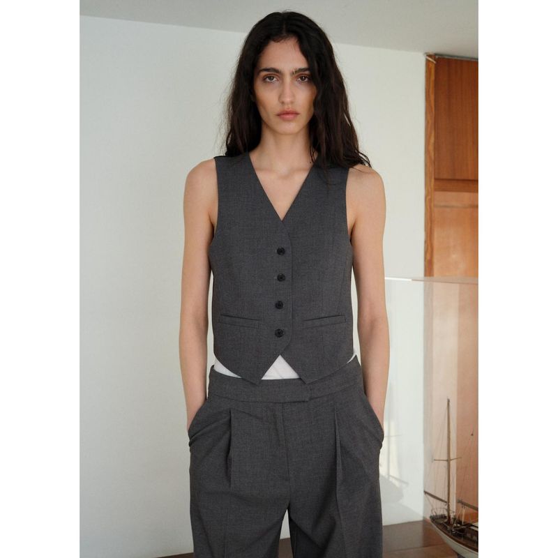 MANGO - Chaleco Casual Mujer Mango