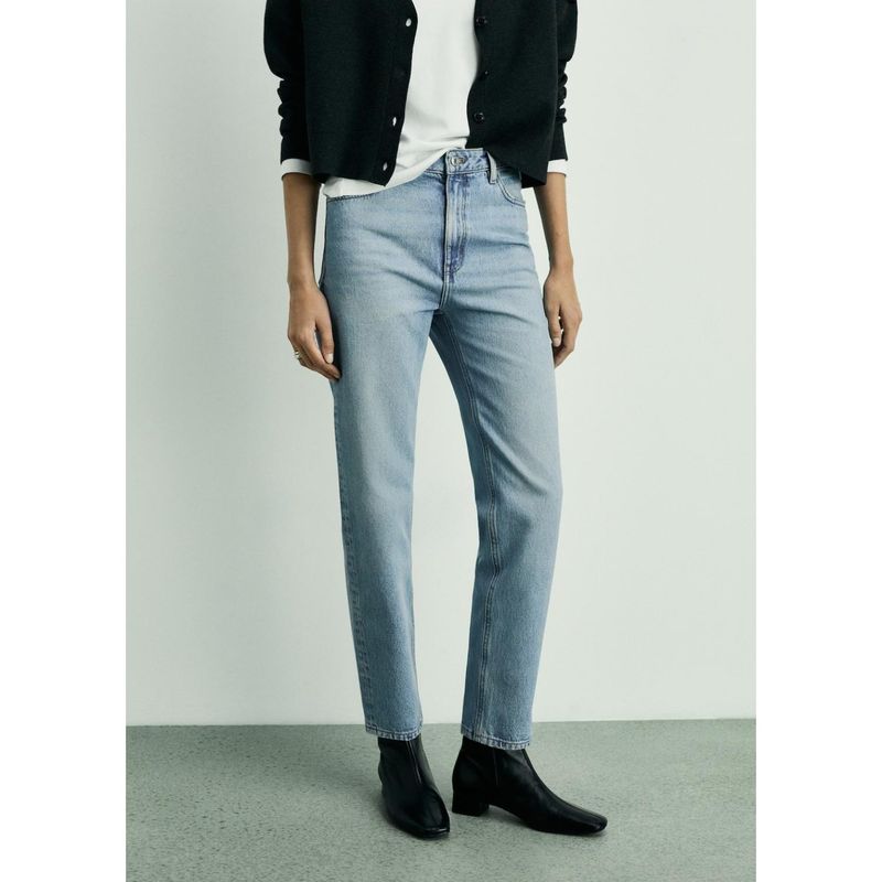 MANGO - Jean Mom Tiro Alto Mujer Mango