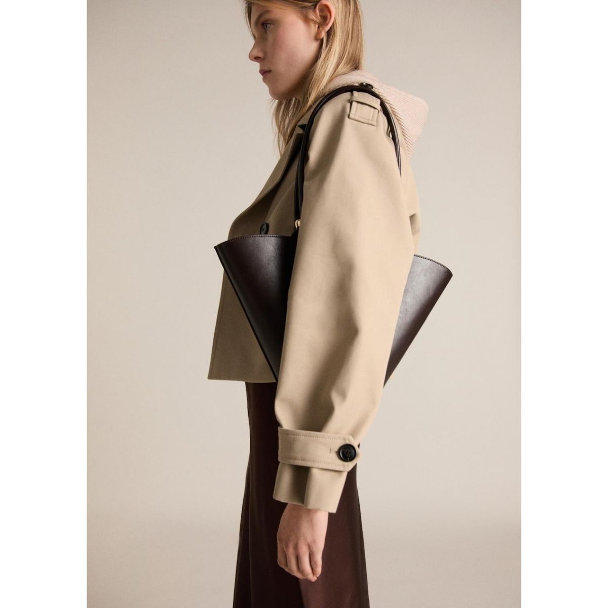 MANGO - Casaca 100% Algodón Mujer Mango