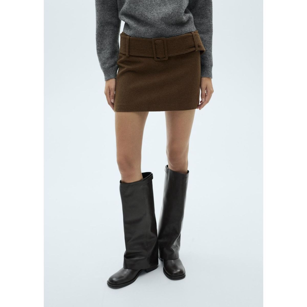 MANGO - Falda Corta Casual Mujer Mango