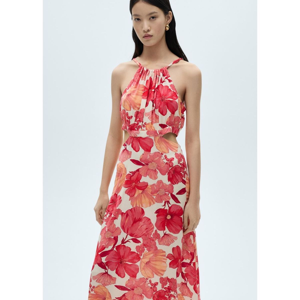 MANGO - Vestido Largo Casual Mujer Mango