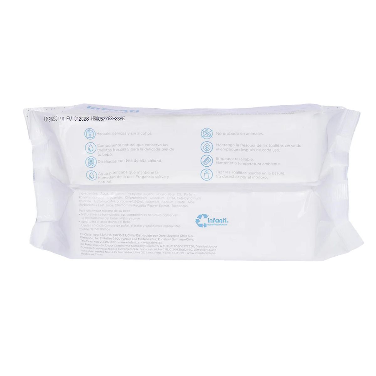 INFANTI - Toallitas Humedas Waterwipes 2 Paquetes X 80 Und Infanti