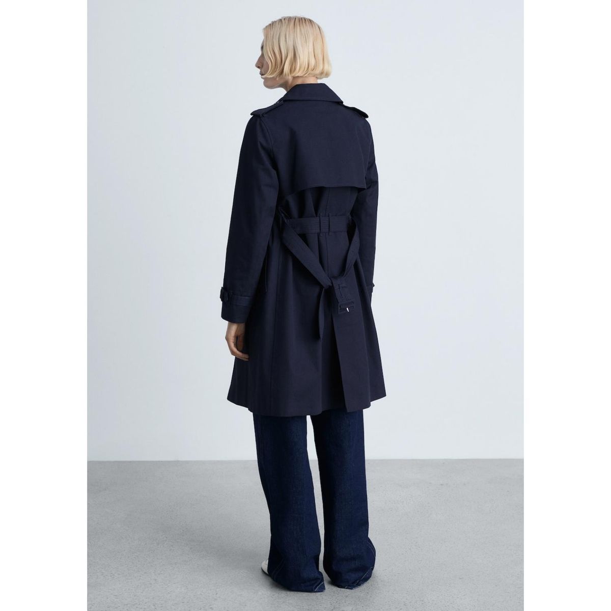 MANGO - Abrigo 100% Algodón Mujer Mango