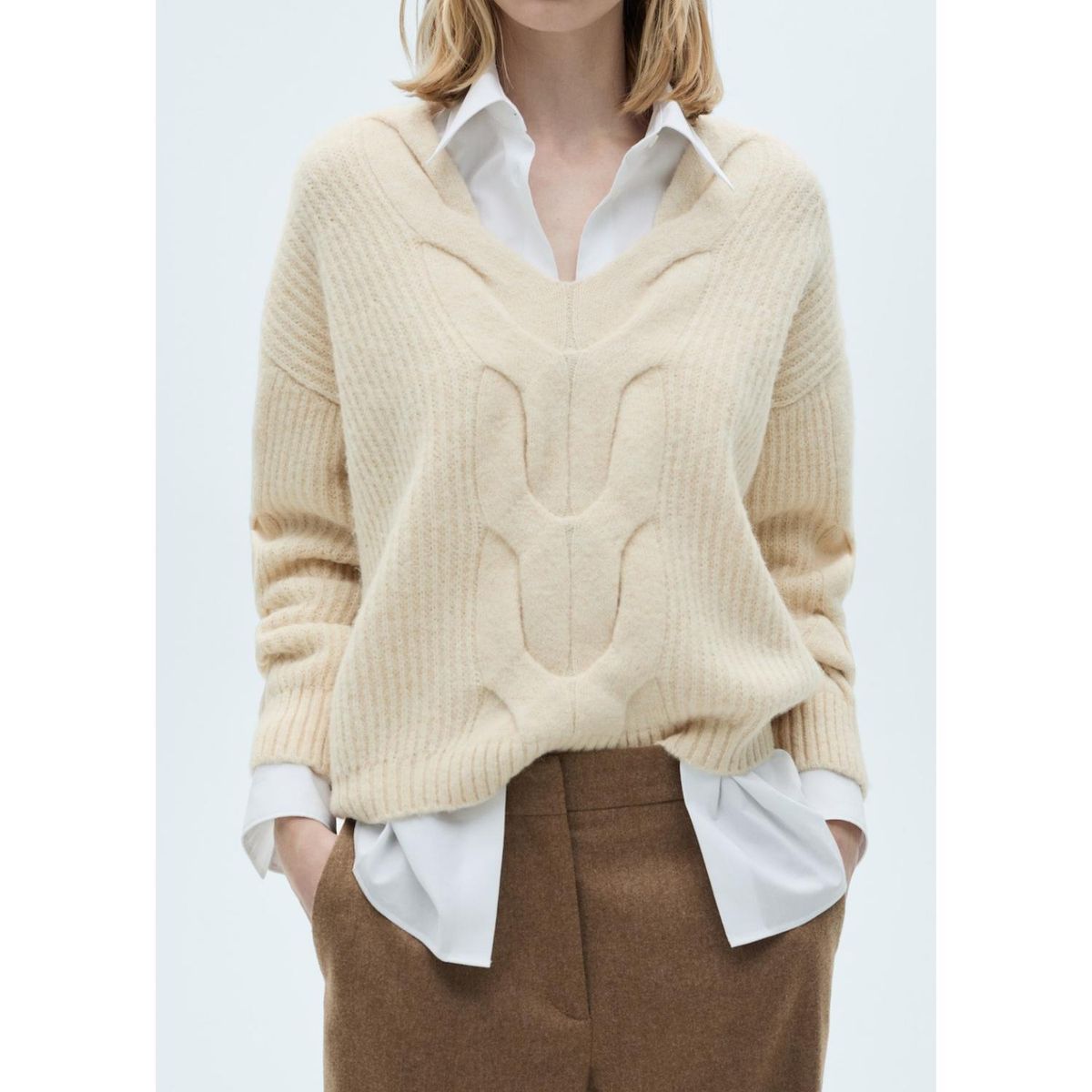 MANGO - Chompa Casual Mujer Mango