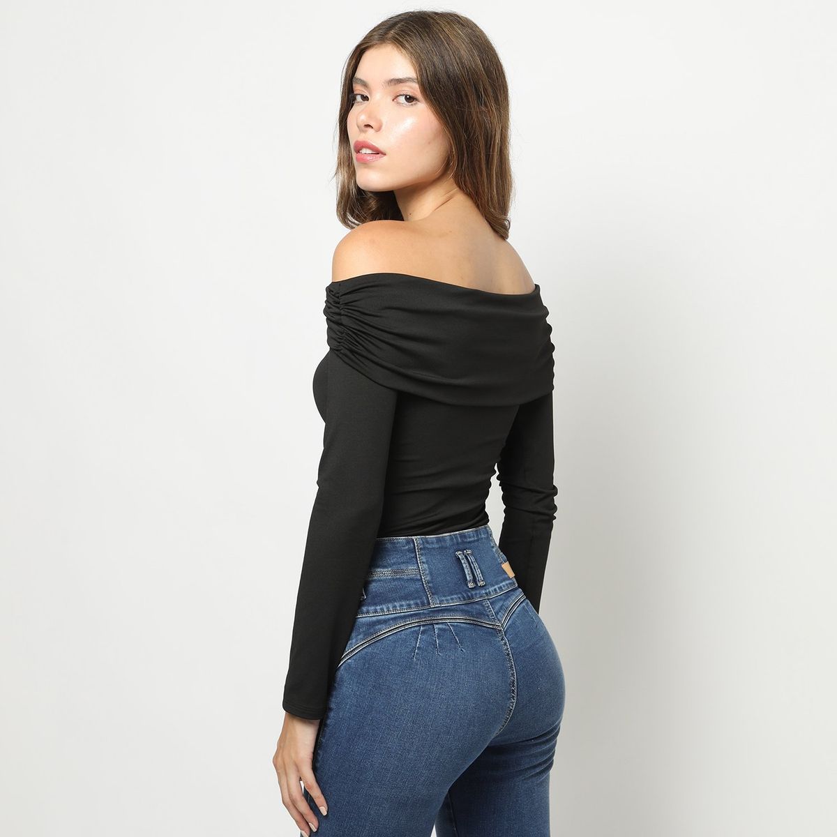 MOSSIMO - Body Manga Larga Casual Mujer Mossimo