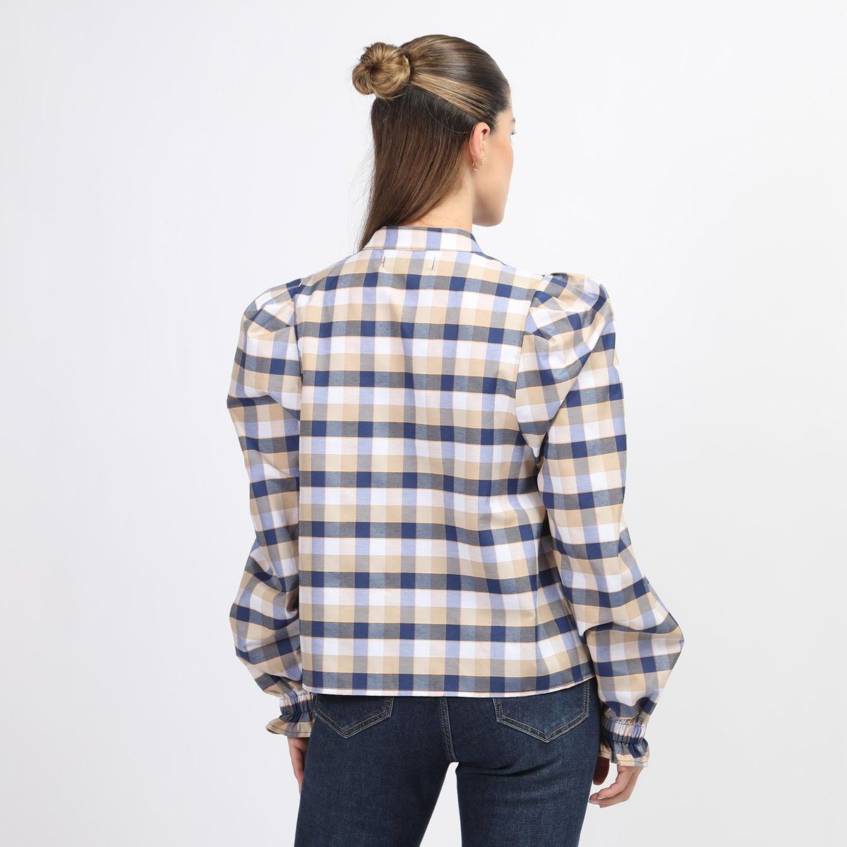 BASEMENT - Blusa Manga Larga Algodón Mujer Basement