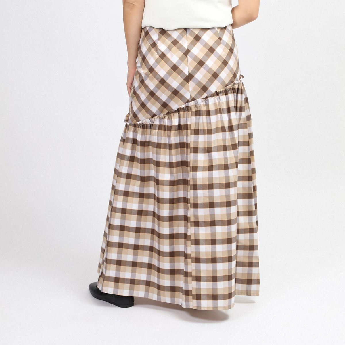 BASEMENT - Falda Larga Algodón Mujer Basement