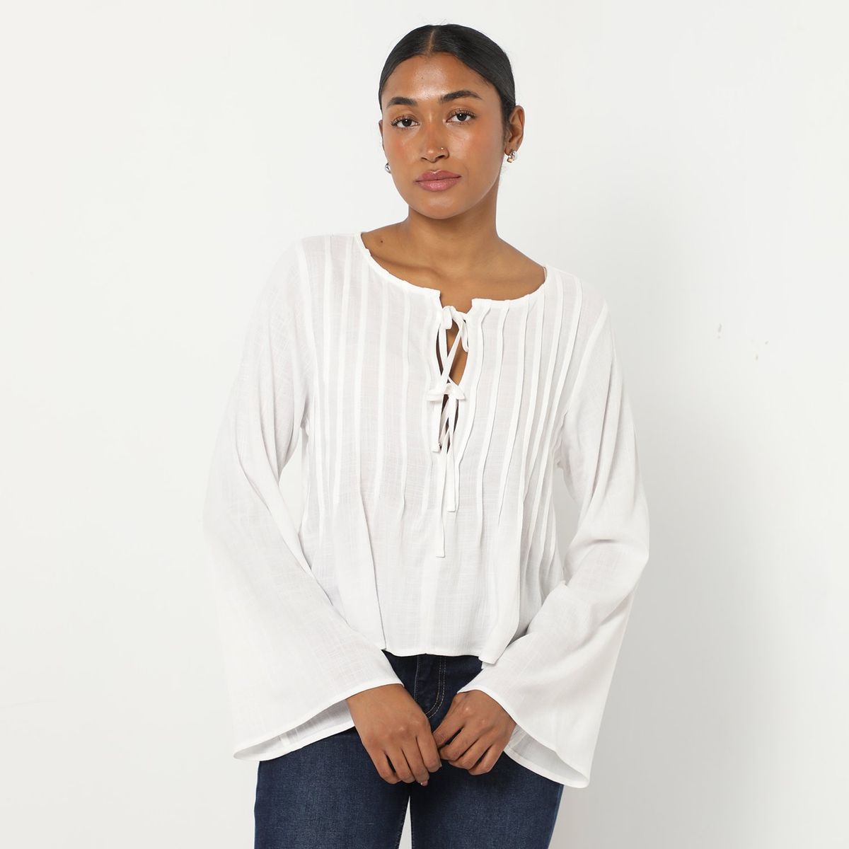 BASEMENT - Top Manga Larga Casual Mujer Basement