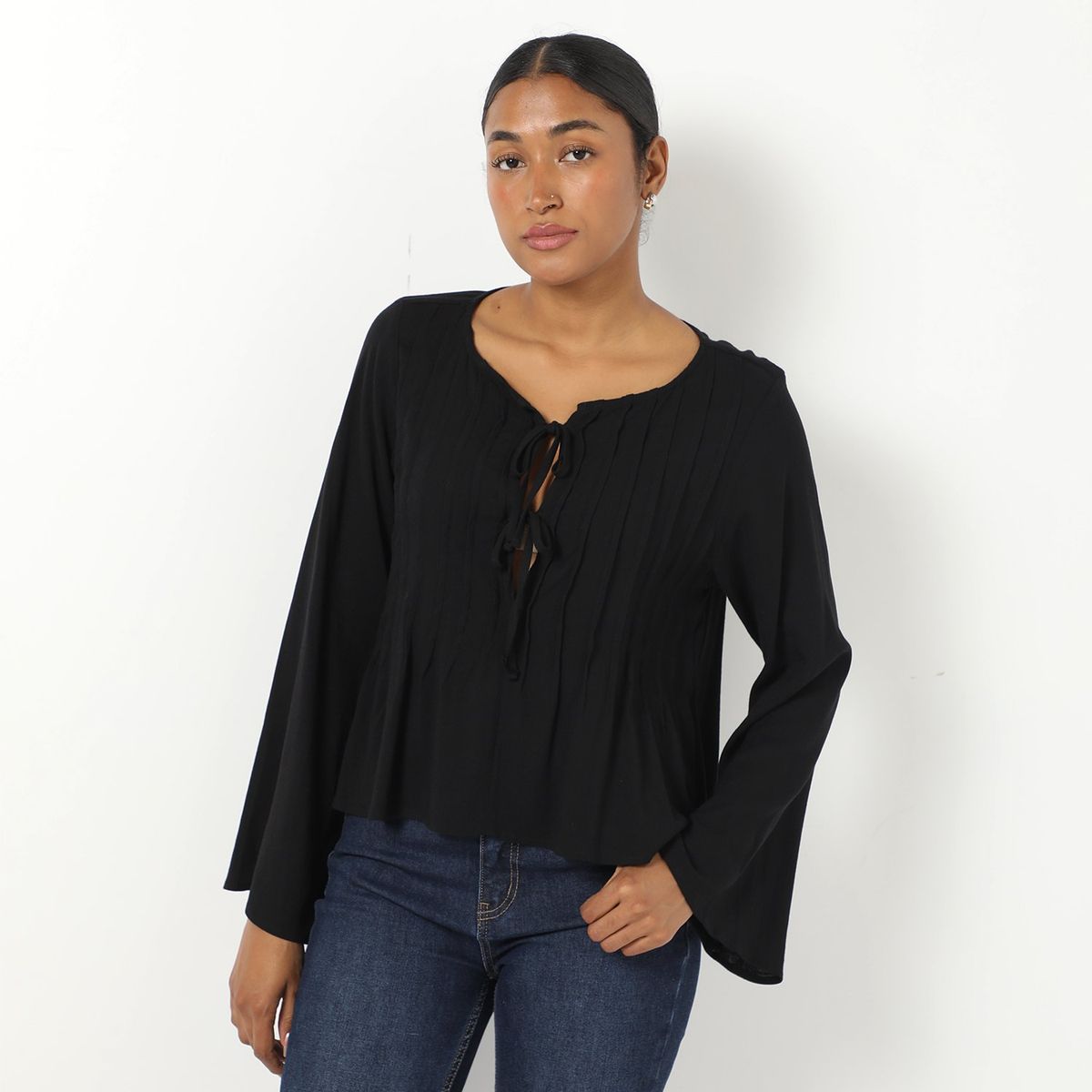 BASEMENT - Top Manga Larga Casual Mujer Basement