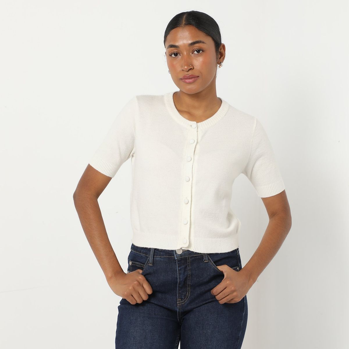 BASEMENT - Polo Manga Corta Algodón Mujer Basement