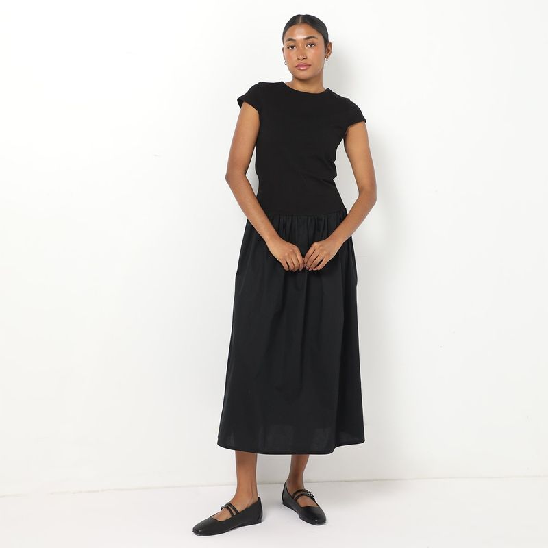 BASEMENT - Vestido Largo Casual Mujer Basement