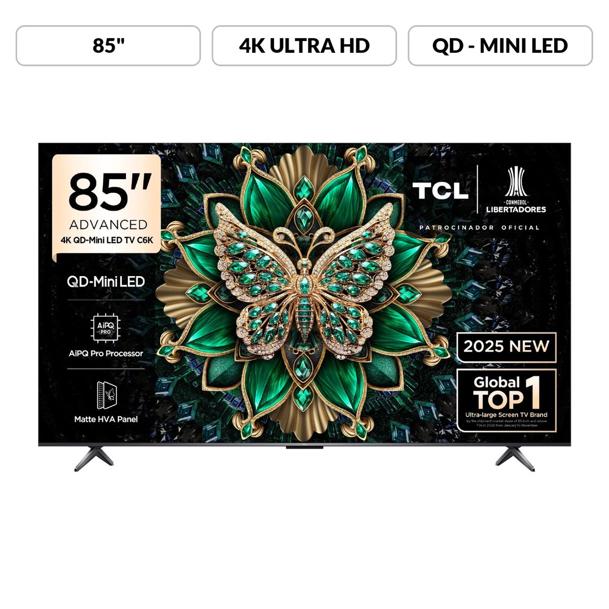 TCL - Televisor Tcl 85" Qd Miniled 4k 85c6k Google Tv