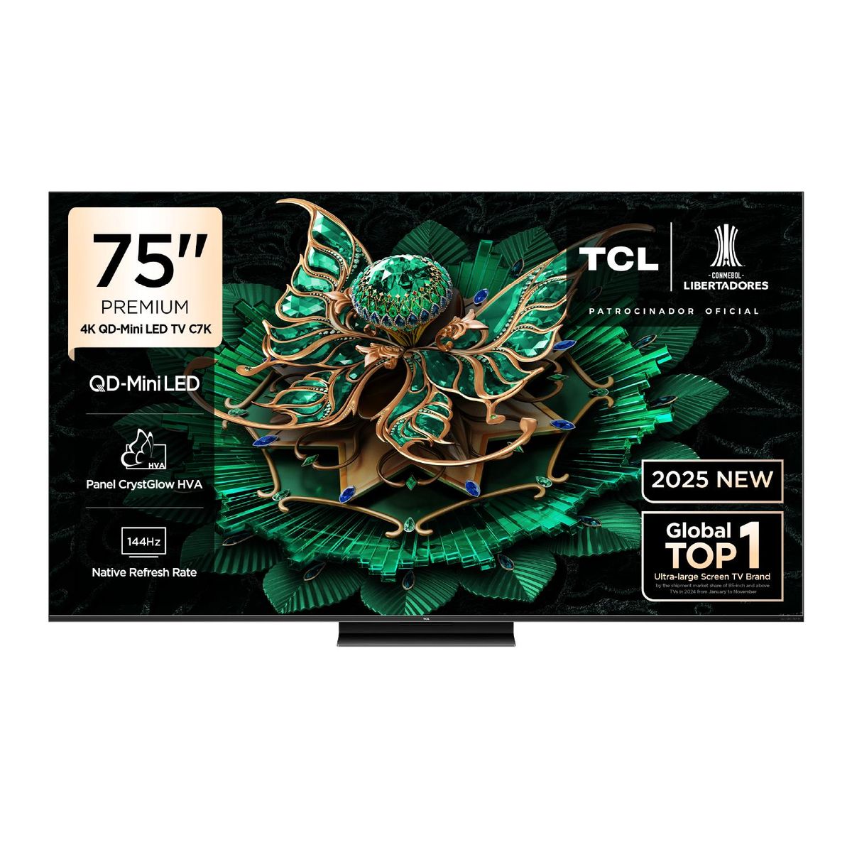 TCL - Televisor Tcl 75" Premium Qd Miniled 4k 75c7k Google Tv