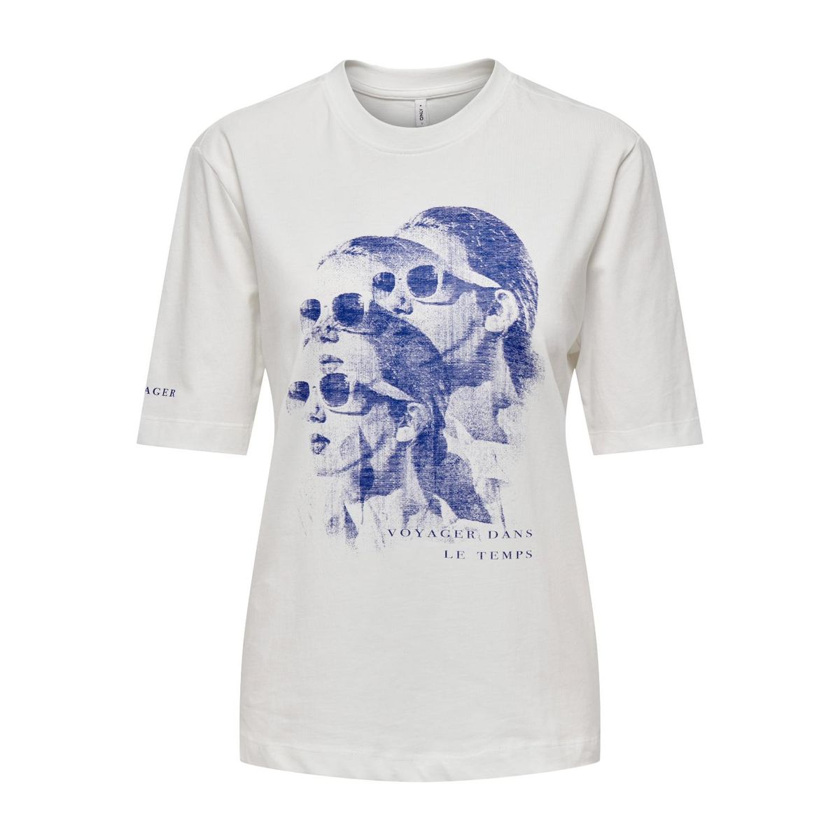 ONLY - Top Manga Corta 100% Algodón Mujer Only