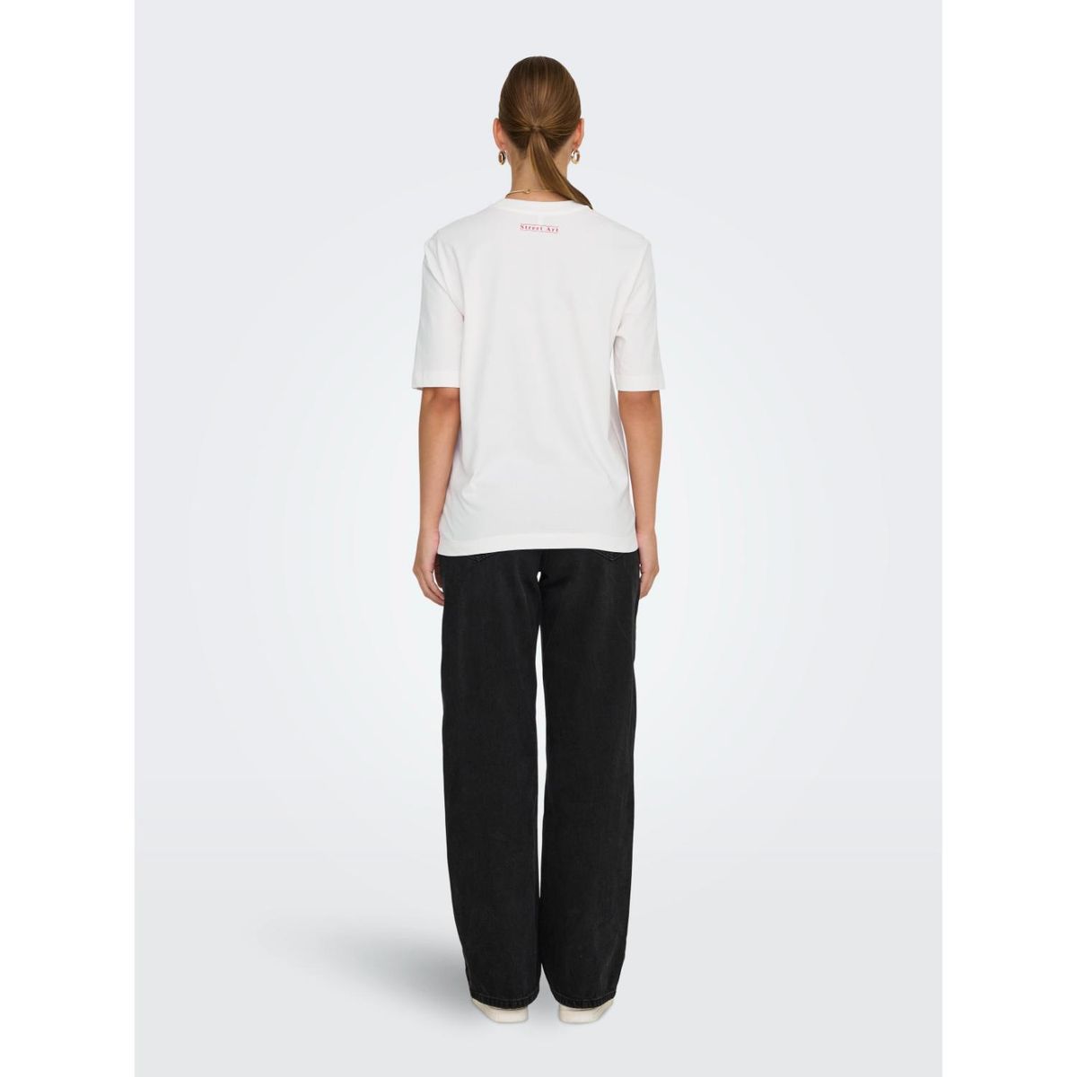 ONLY - Top Manga Corta 100% Algodón Mujer Only