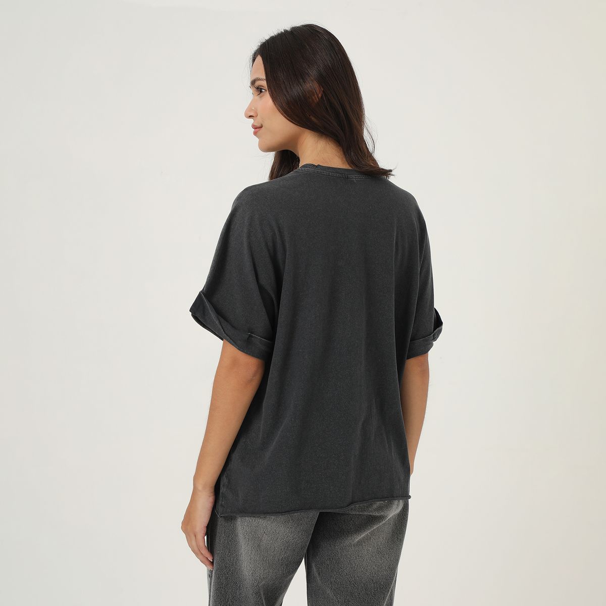 ONLY - Top Manga Corta 100% Algodón Mujer Only