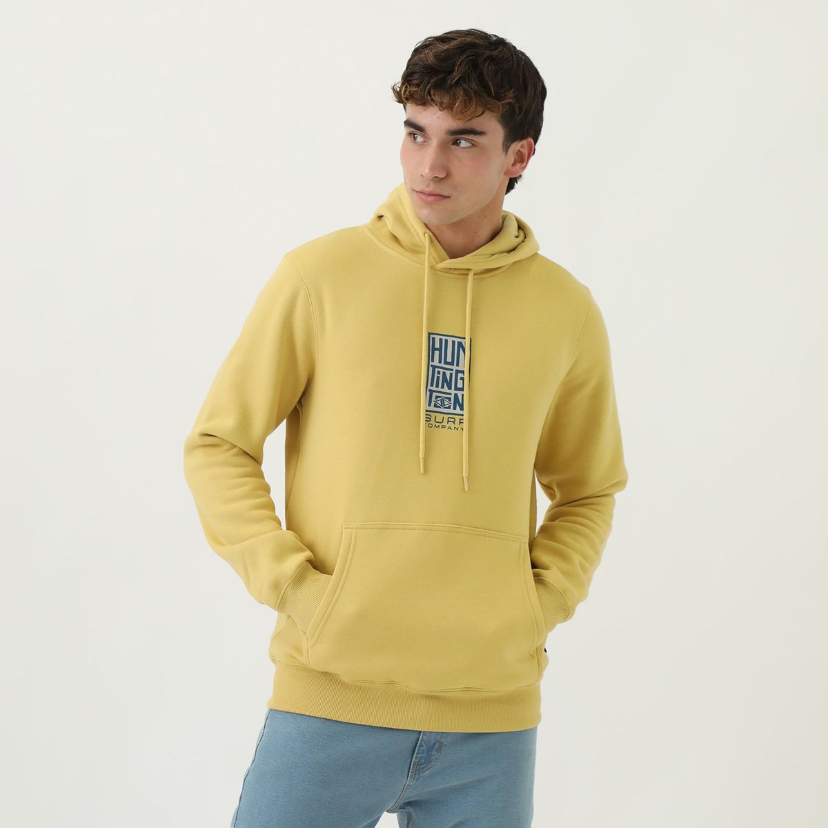 HUNTINGTON - Polera Hombre Con Capucha Huntington