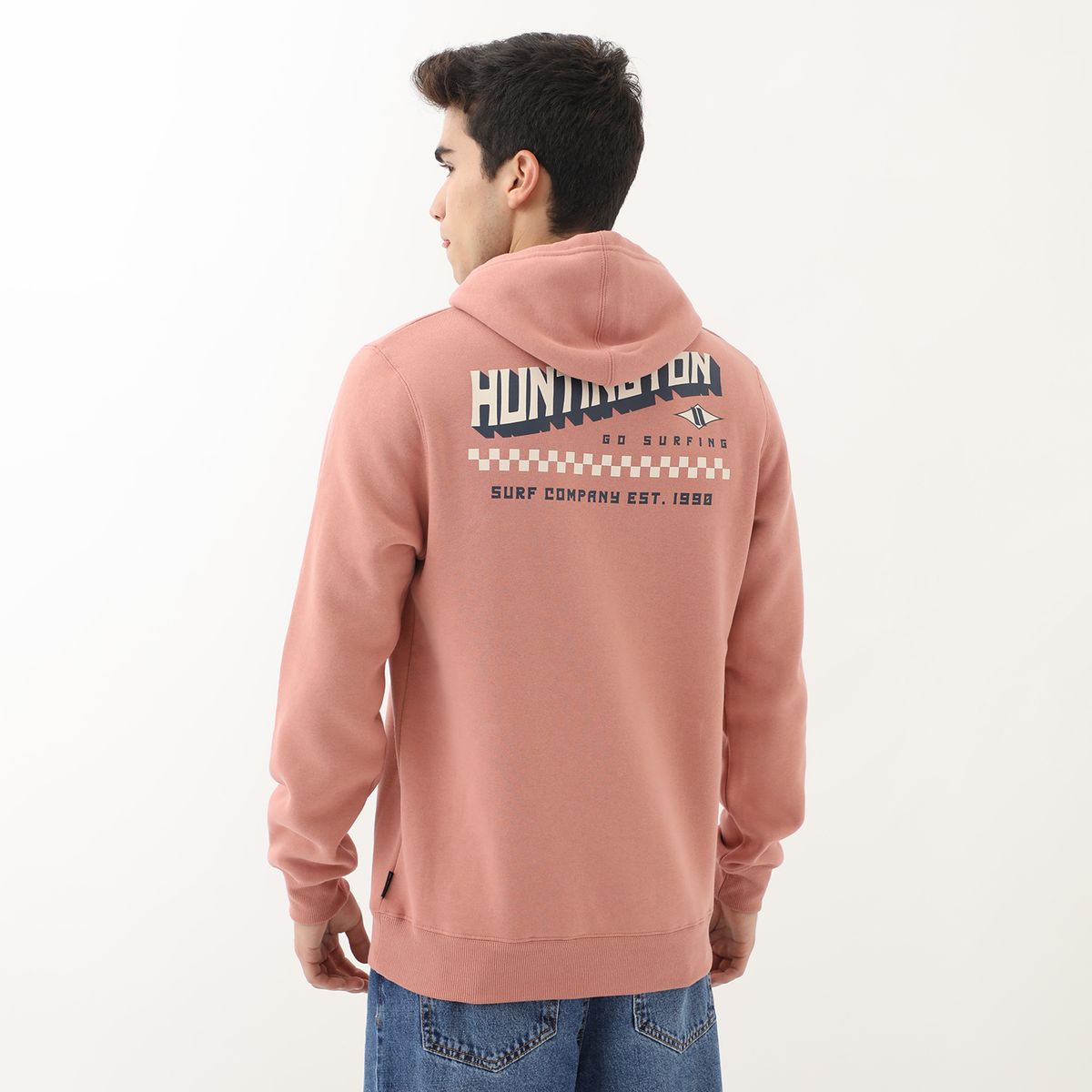 HUNTINGTON - Polera Algodón Hombre Huntington Con Capucha