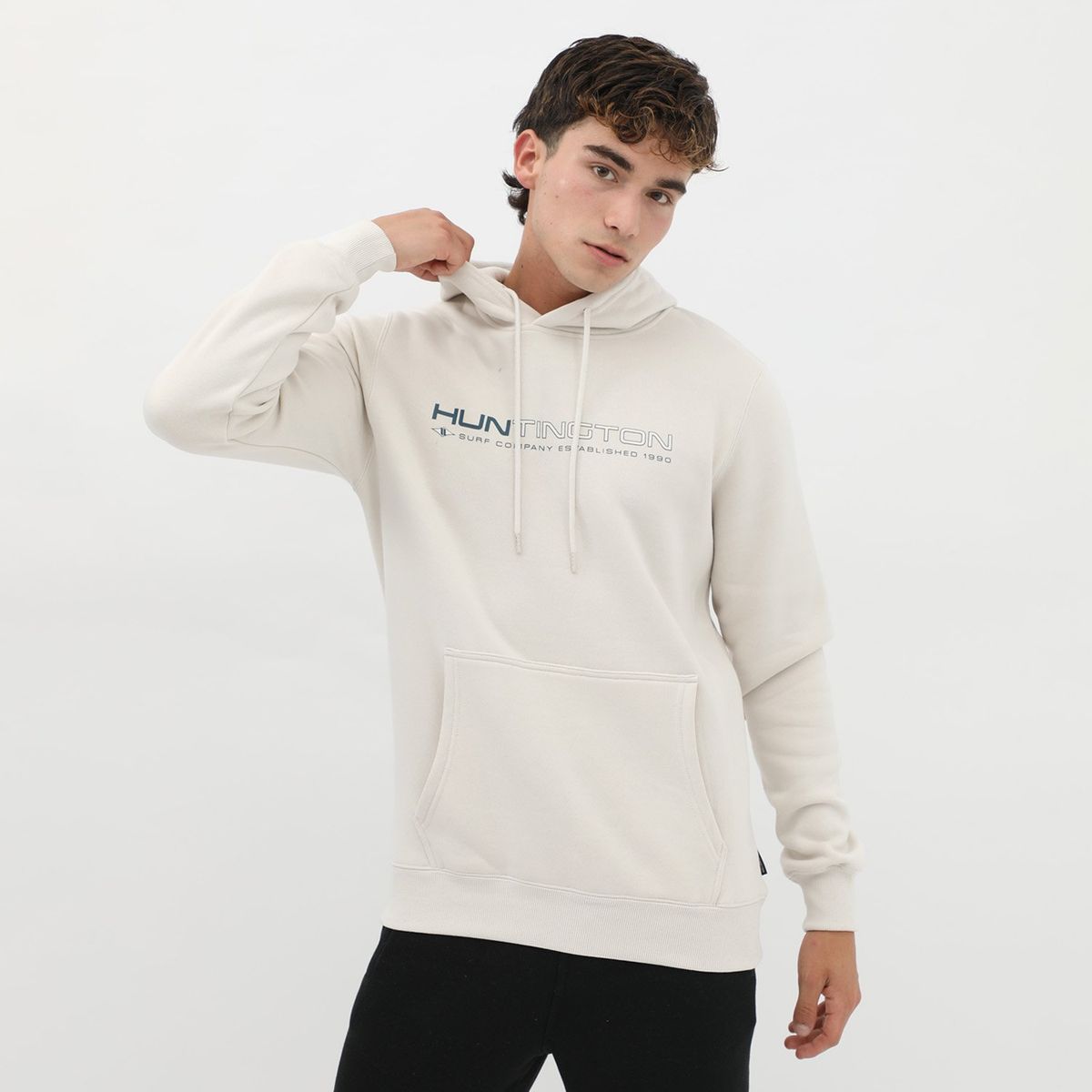 HUNTINGTON - Polera Hombre Con Capucha Huntington