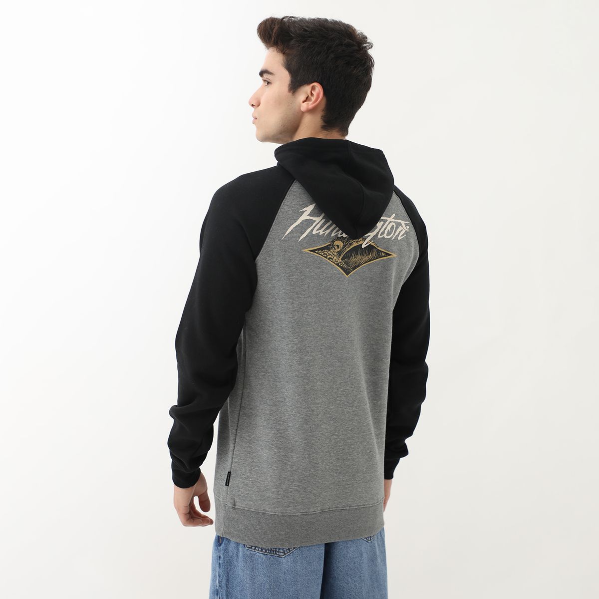 HUNTINGTON - Polera Algodón Hombre Huntington Con Capucha