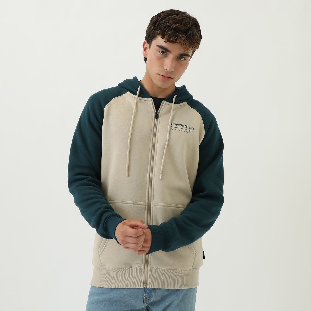 HUNTINGTON - Polera Hombre Con Capucha Huntington