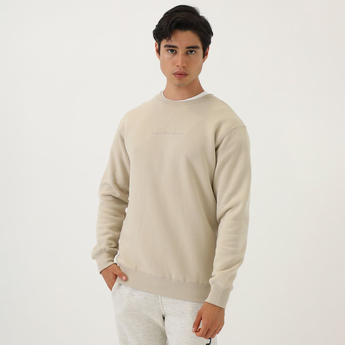 HUNTINGTON - Polera Casual Hombre Huntington Sin Capucha