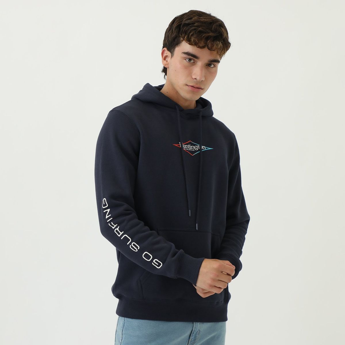 HUNTINGTON - Polera Hombre Con Capucha Huntington