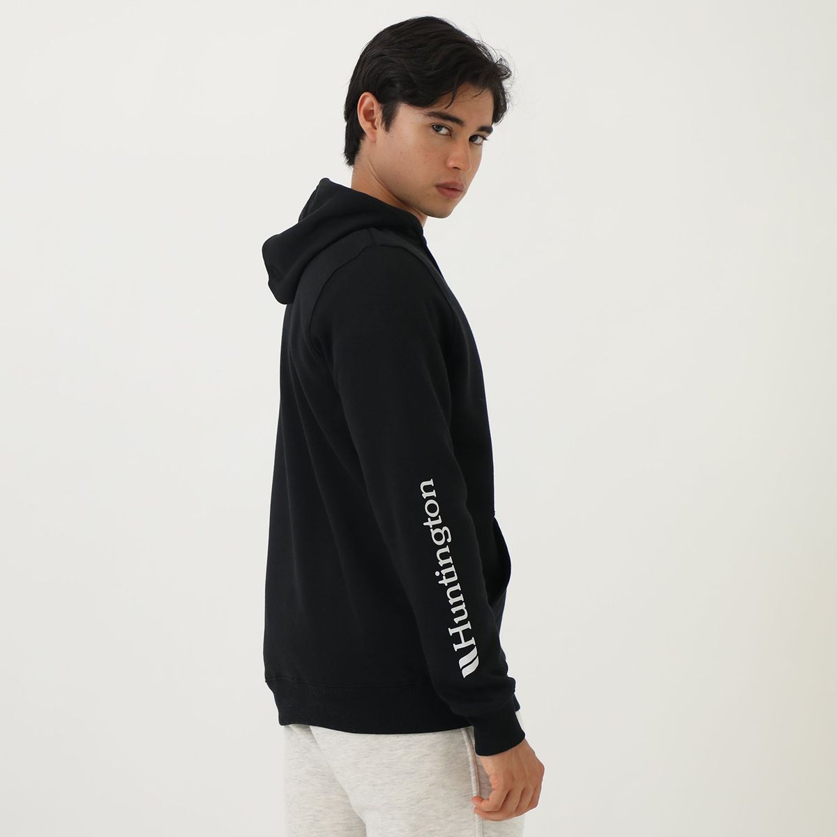 HUNTINGTON - Polera Algodón Hombre Huntington Con Capucha