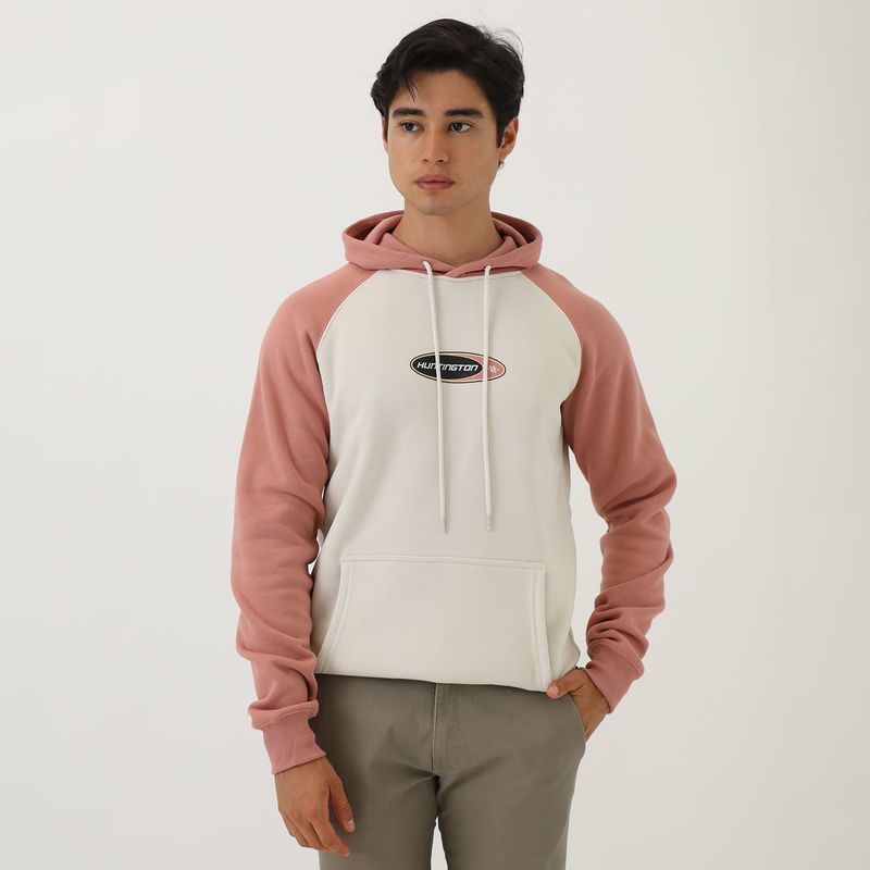 HUNTINGTON - Polera Algodón Hombre Huntington Con Capucha