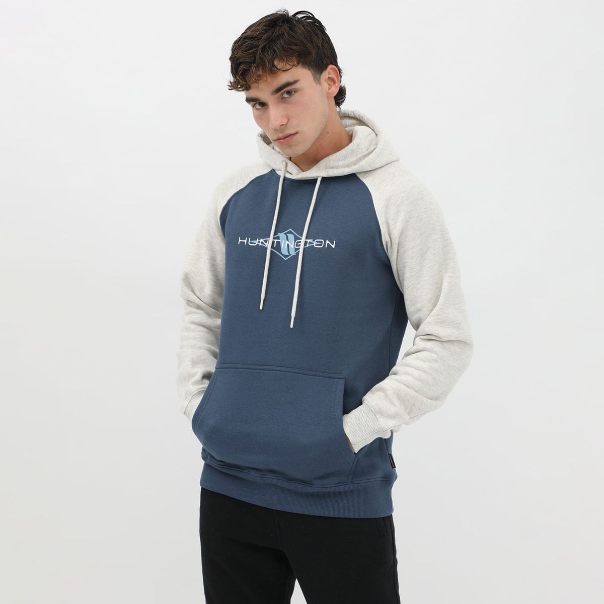 HUNTINGTON - Polera Hombre Con Capucha Huntington