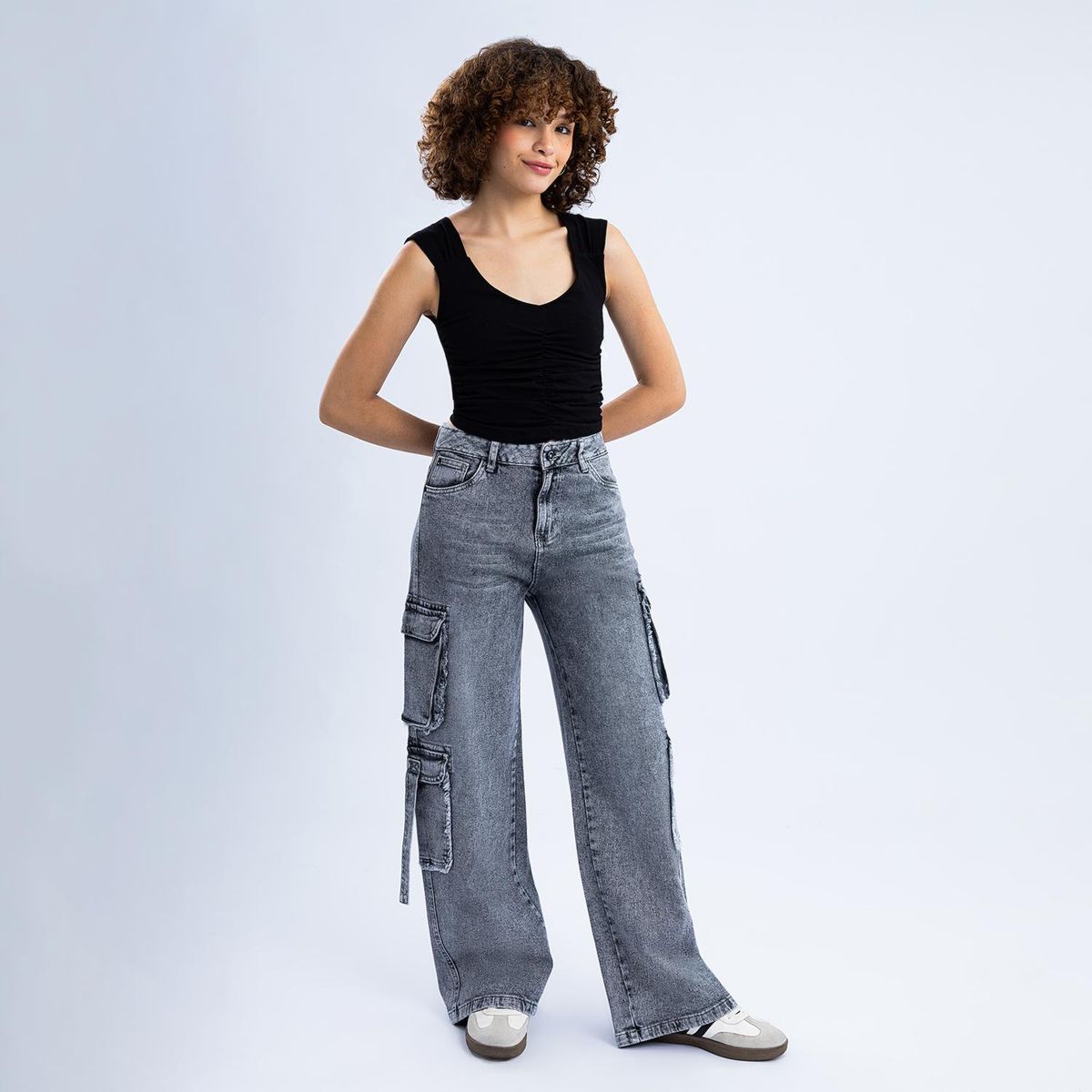 KANSAS - Wide Leg K14973b Cargo