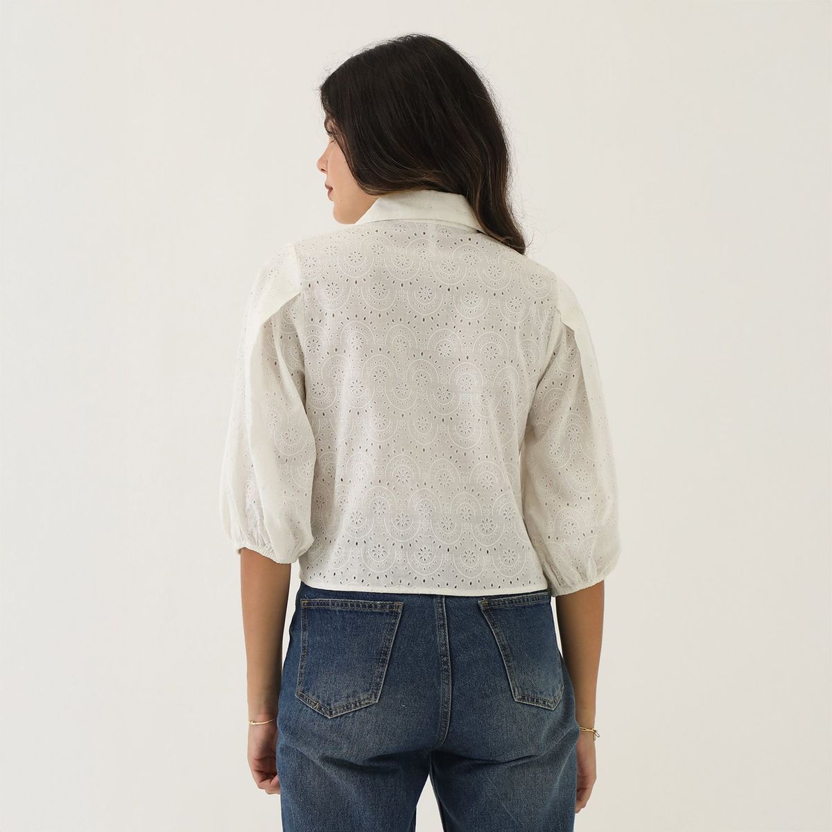 SYBILLA - Top Manga Larga 100% Algodón Mujer Sybilla