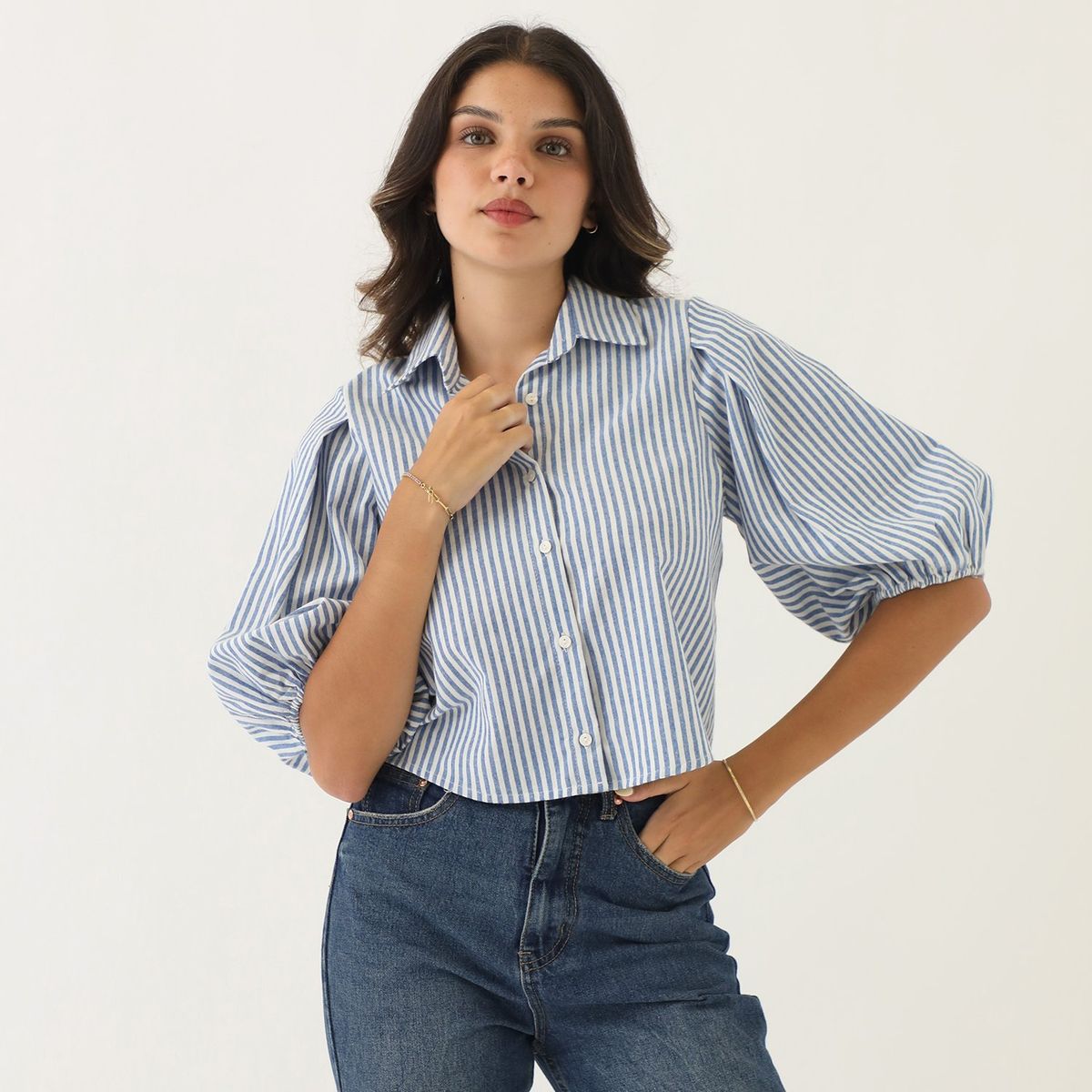 SYBILLA - Top Manga Larga 100% Algodón Mujer Sybilla